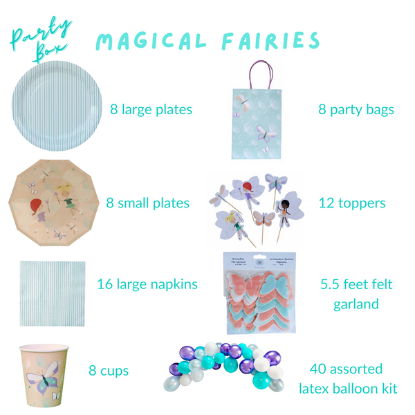 Magical Fairies Party Supplies in a Box - Pooka Party
