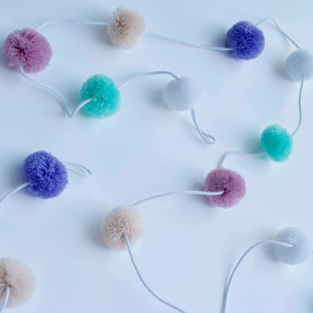 Pastel Pompom Garland - Pooka Party