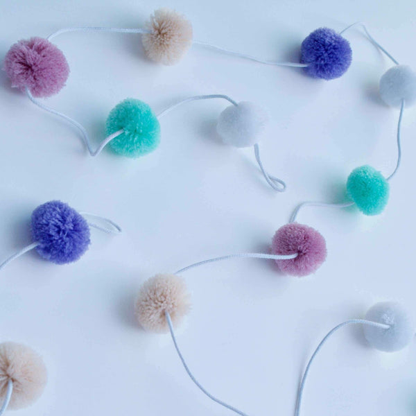 Pastel Pompom Garland - Pooka Party