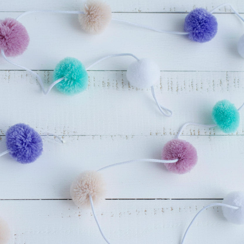 Pastel Pompom Garland - Pooka Party