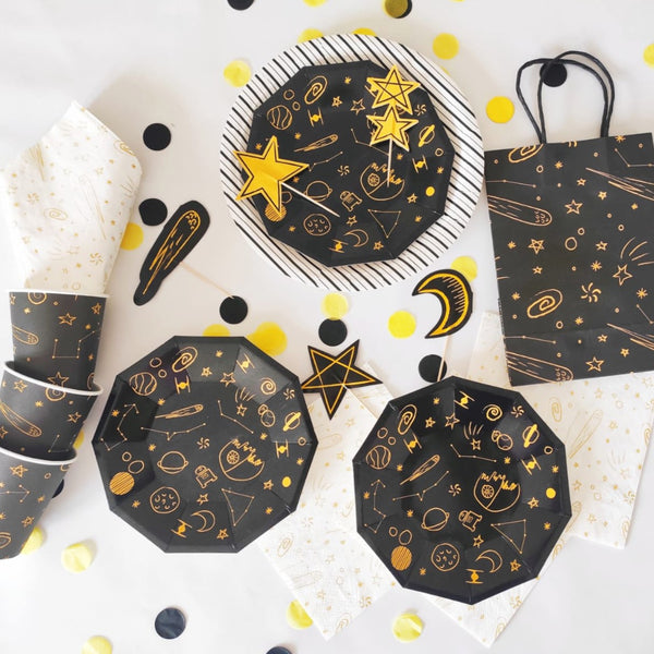 Stars and Planets Party Bags, plates, cups - Pooka Party