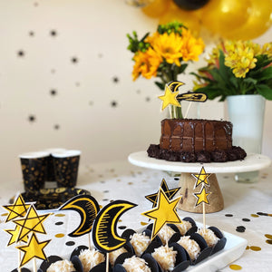 Galaxias Moon and Stars Toppers Planets Decoration- Pooka Party