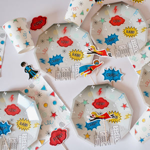 Superhero Plates and cups - Pooka Party