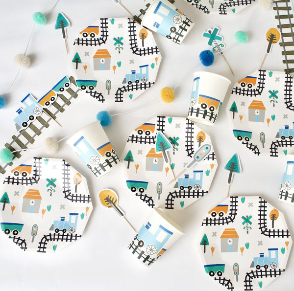 Steam Train Banner Free Printable - Pooka Party