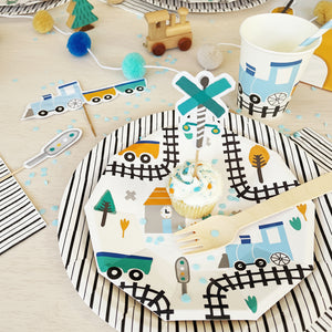 Steam Train Party Supplies in a Box - Pooka Party