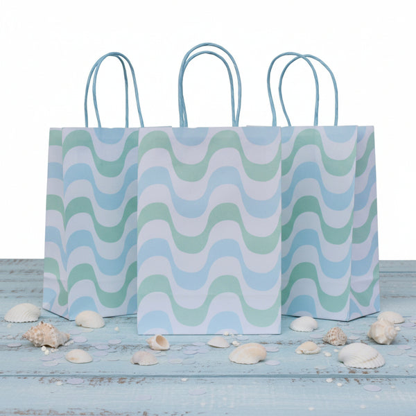 Mermaids Blue and Mint Favor Bags - Pooka Party