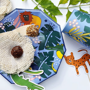 Tropical Forest Animals Paper Plates - Pooka Party